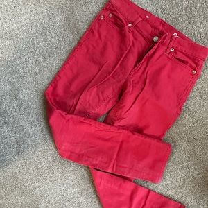 Red Gap Skinny Jeans 26r